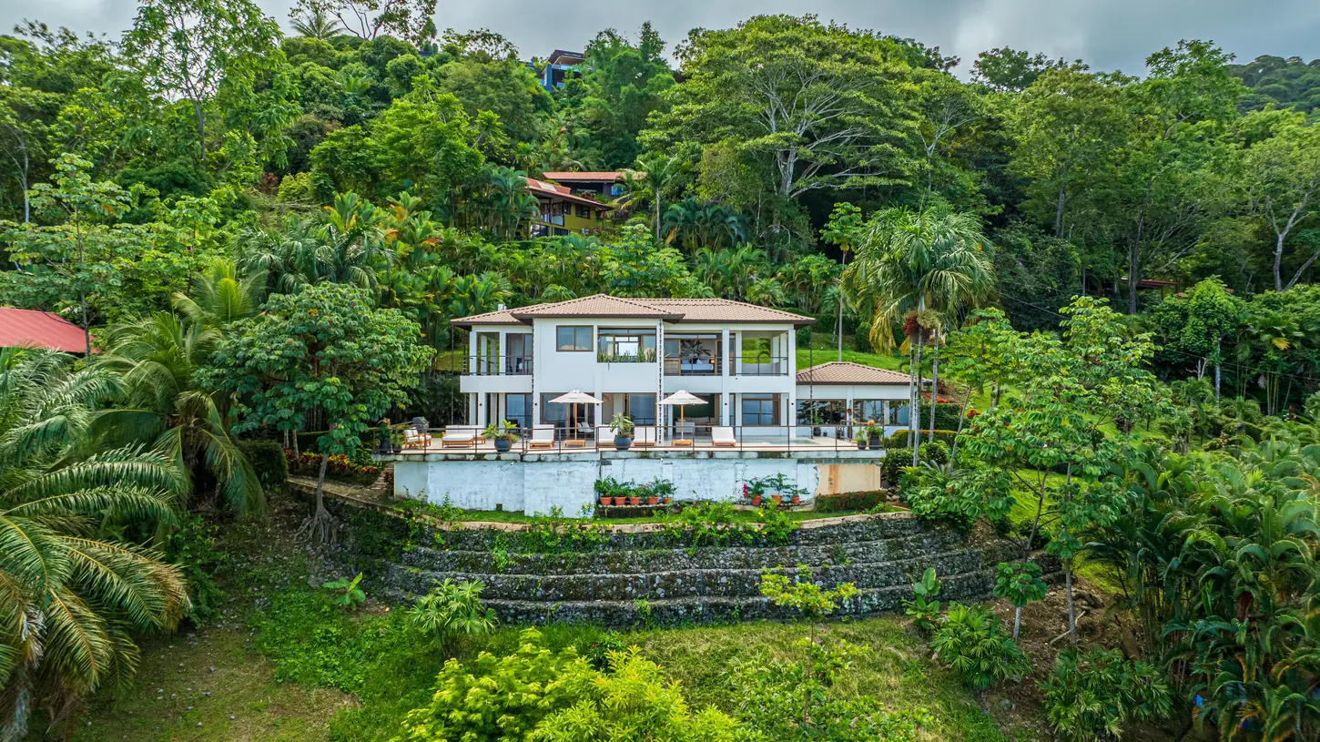Casa Ballena &mdash; the house set into the hillside above Uvita