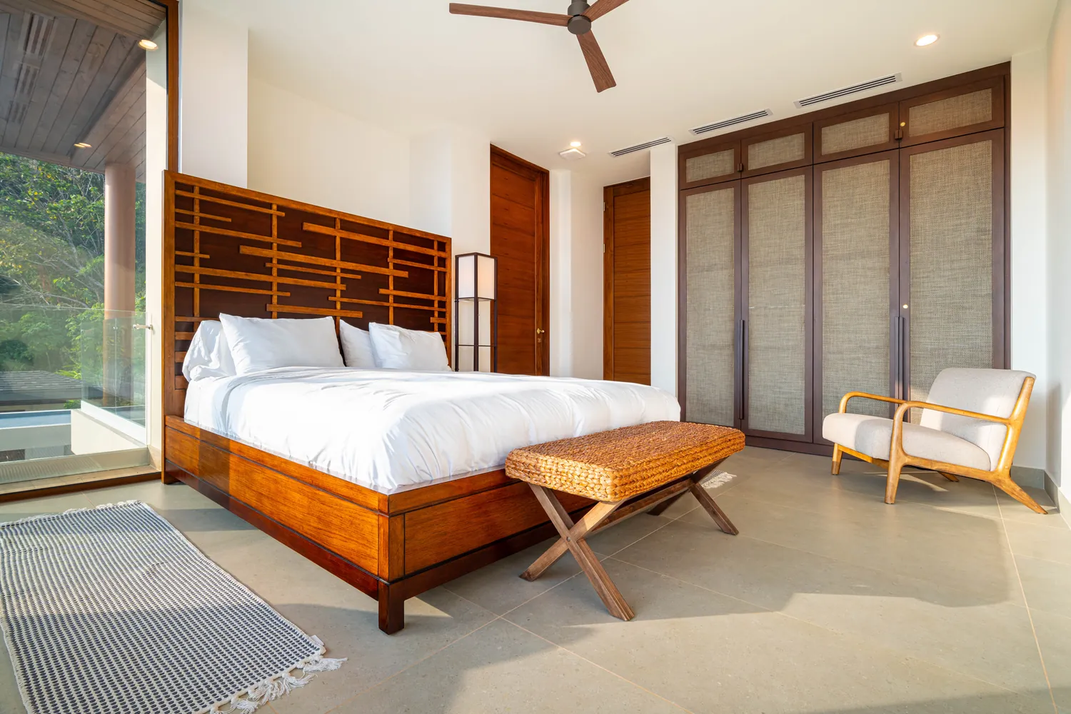 Casa Bella Vi&ntilde;a &mdash; the primary bedroom, open to the view