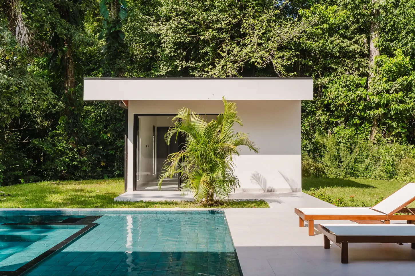 Casa Escondida &mdash; the detached poolside suite, across the water