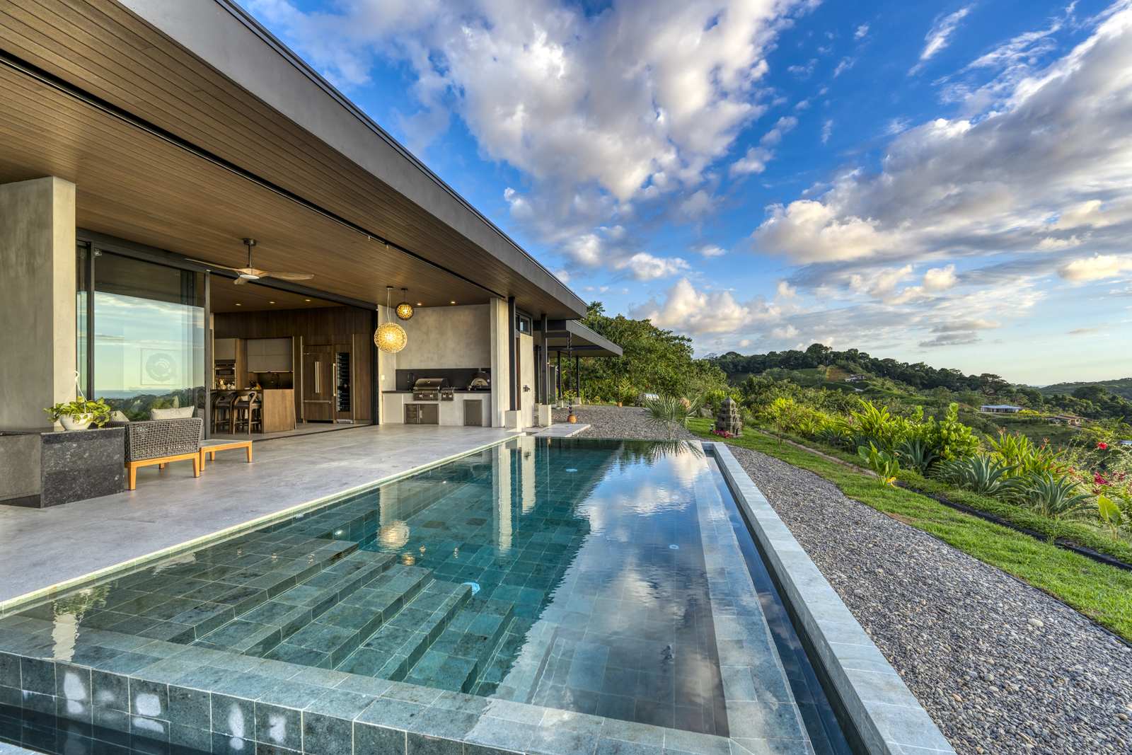 Casa Karuna &mdash; The infinity pool alongside the living pavilion