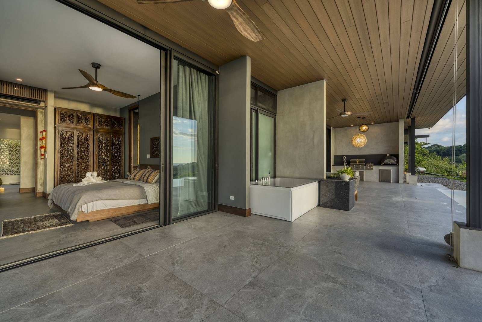 Casa Karuna &mdash; A suite opening onto the terrace and the pool