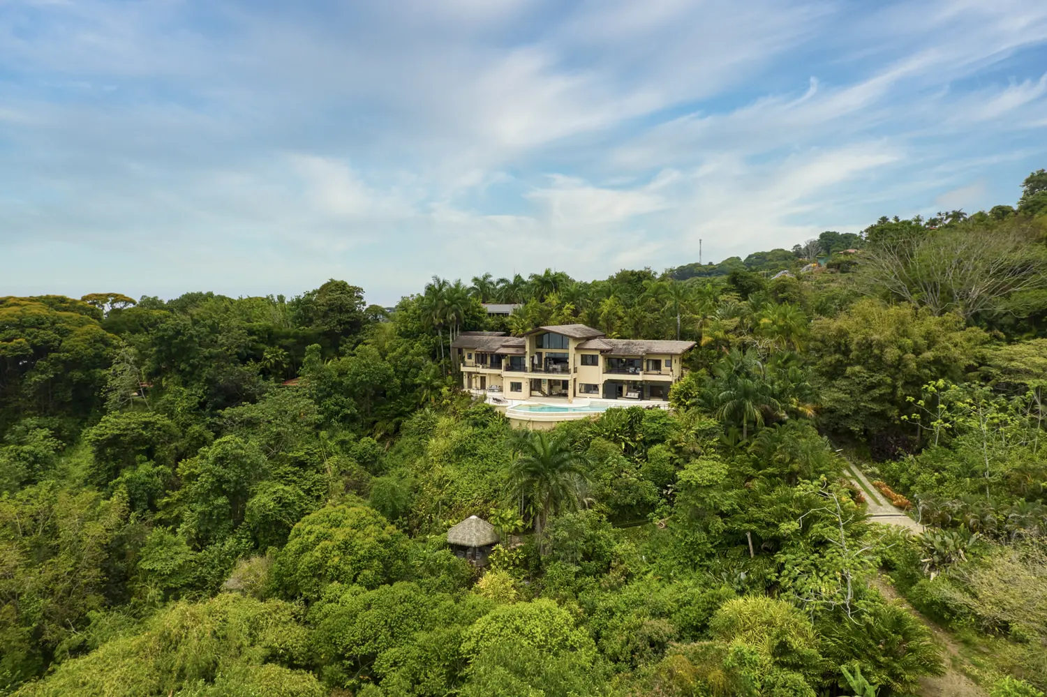 Casa Ladera &mdash; the house seen from across the valley