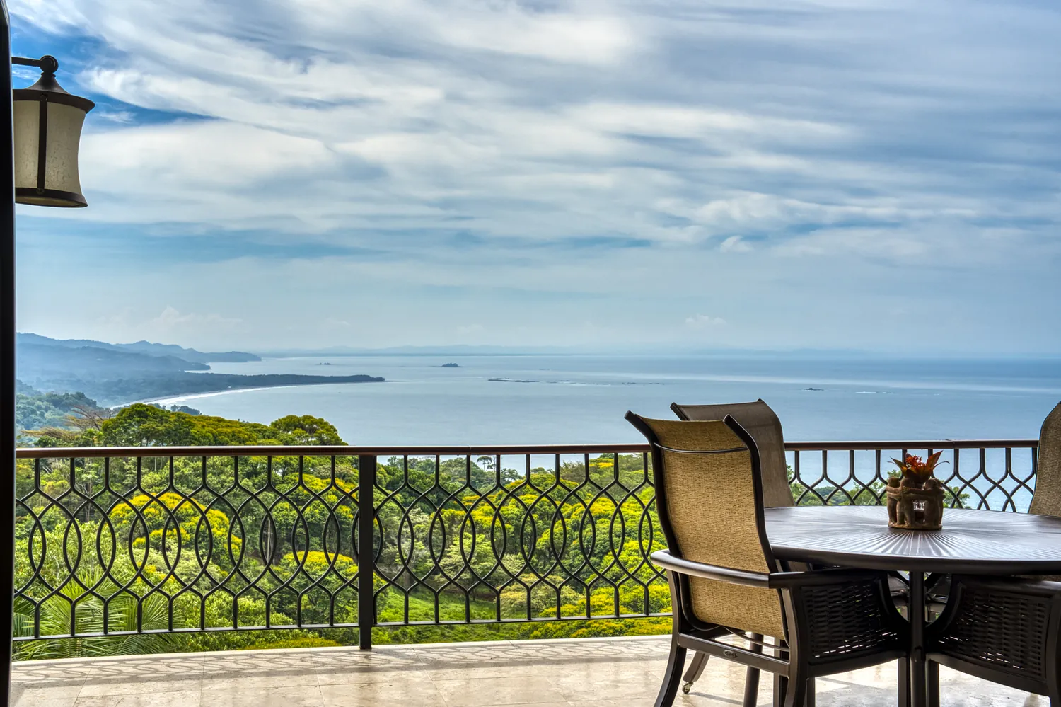 Casa Ladera &mdash; the Osa Peninsula and the Whale&rsquo;s Tail from the deck