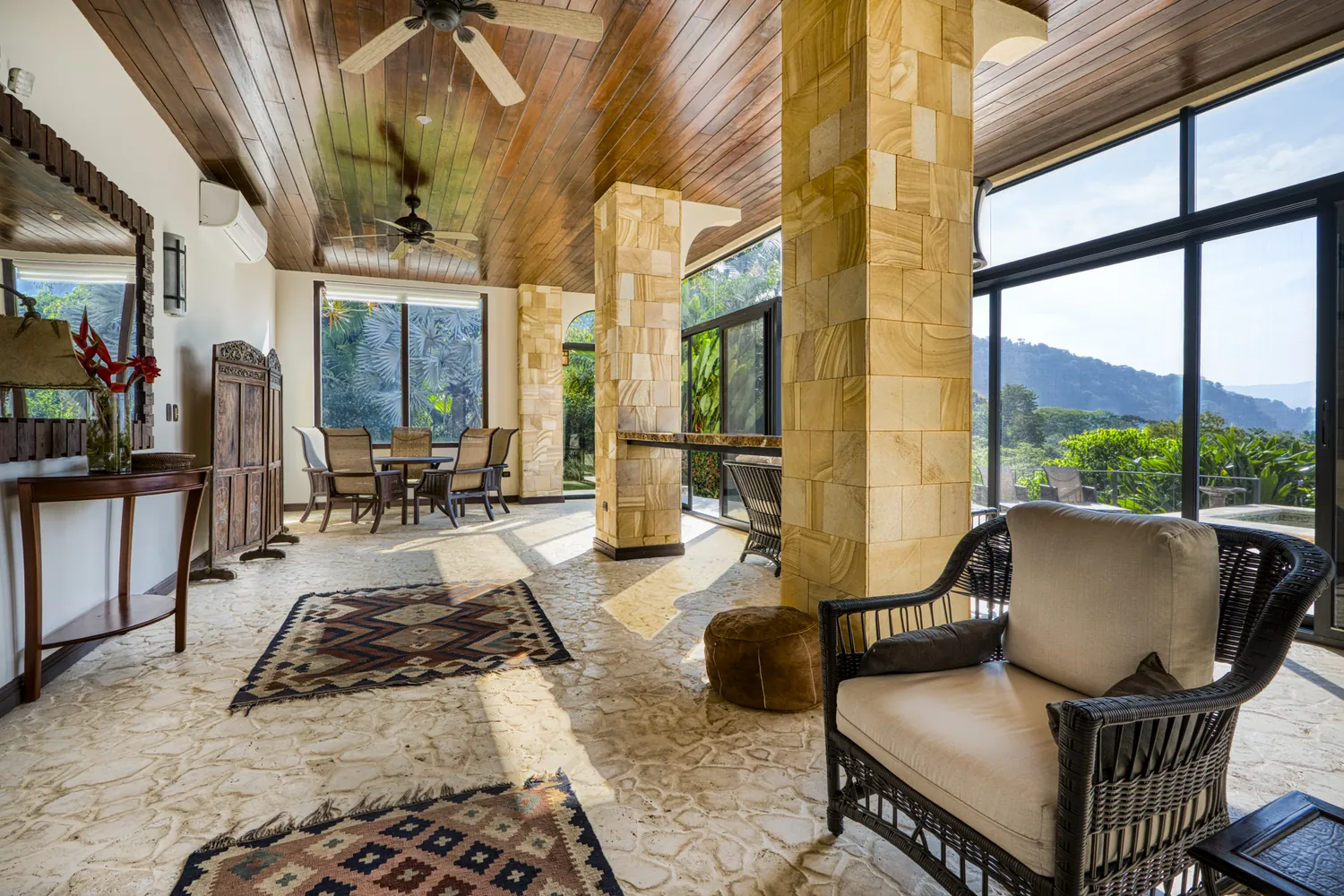 Casa Ladera &mdash; the music room looking out to the ocean