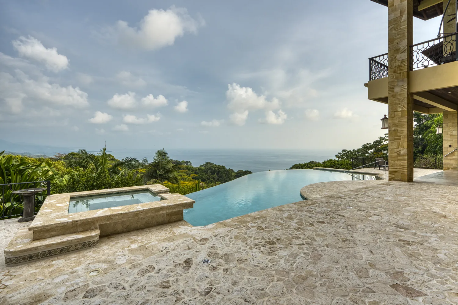 Casa Ladera &mdash; the pool and ocean seen from the music room