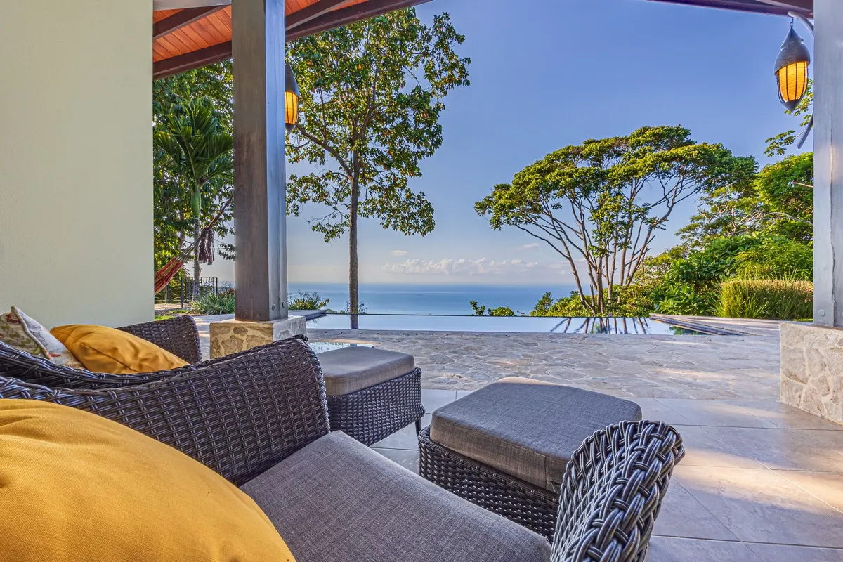 Casa Ola Azul &mdash; the terrace lounge looking out to the ocean