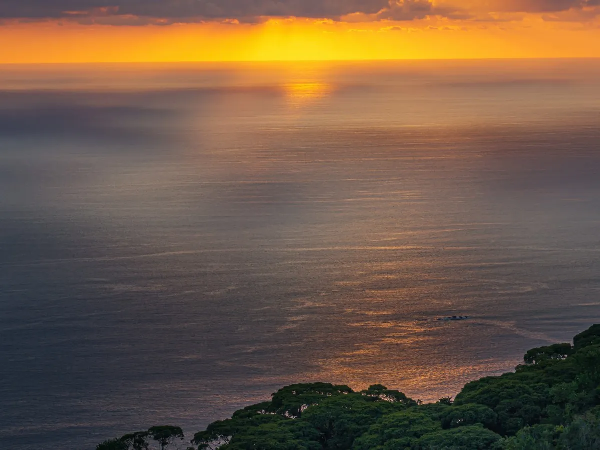 Casa Ola Azul &mdash; sunset over the Pacific from the property