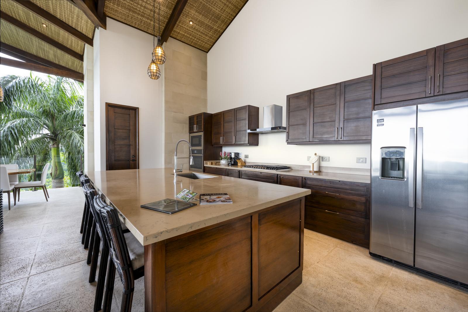 Casa SolAngelo &mdash; the kitchen island and bar seating