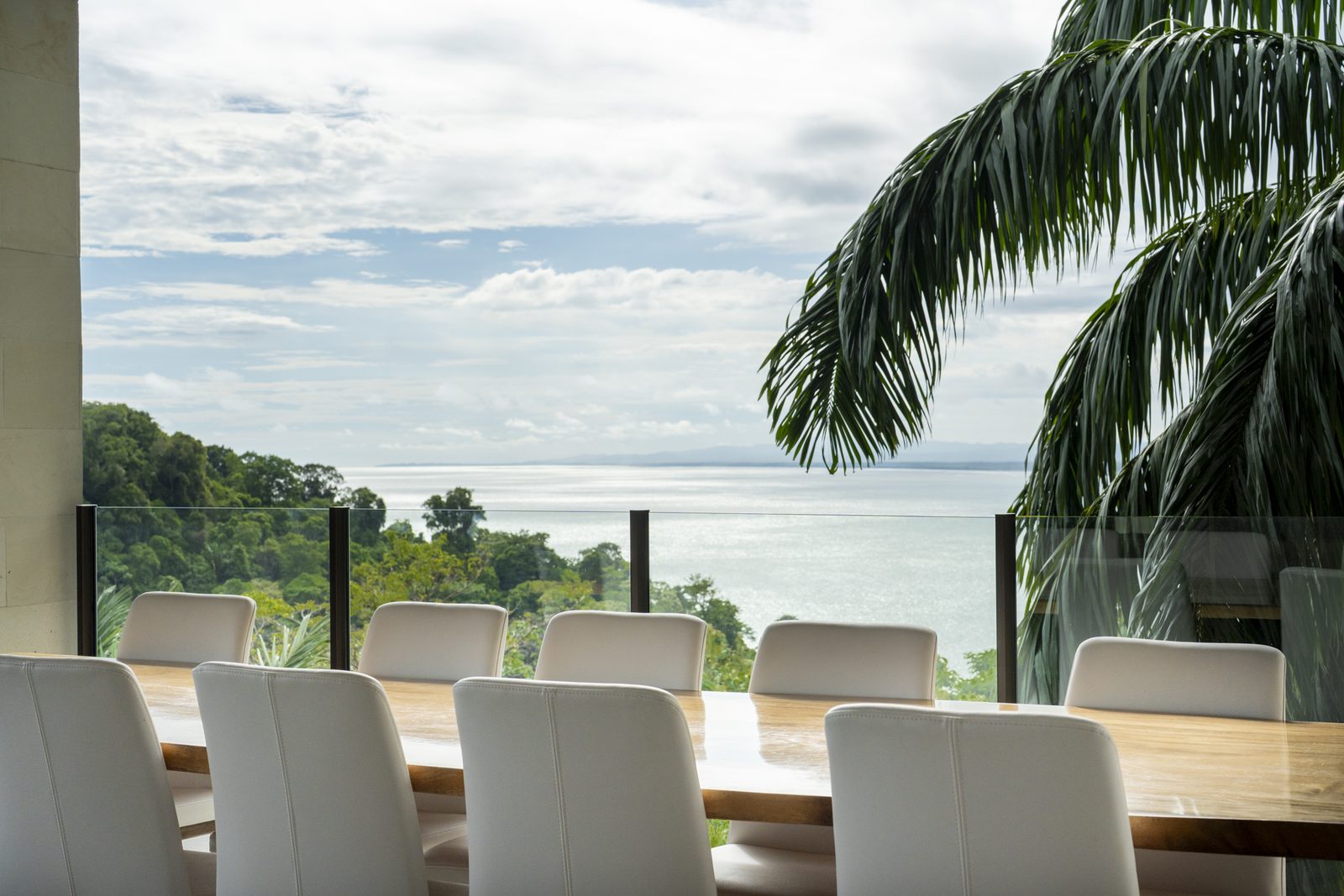 Casa SolAngelo &mdash; dining outdoors above the bay