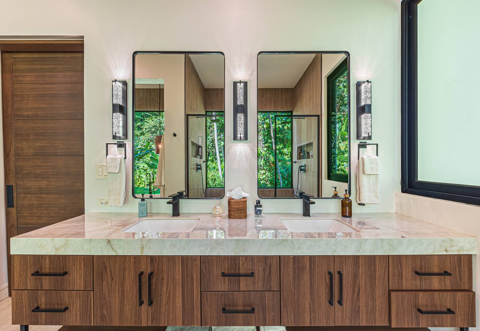 Casa Tango &mdash; The double vanity in the primary bath
