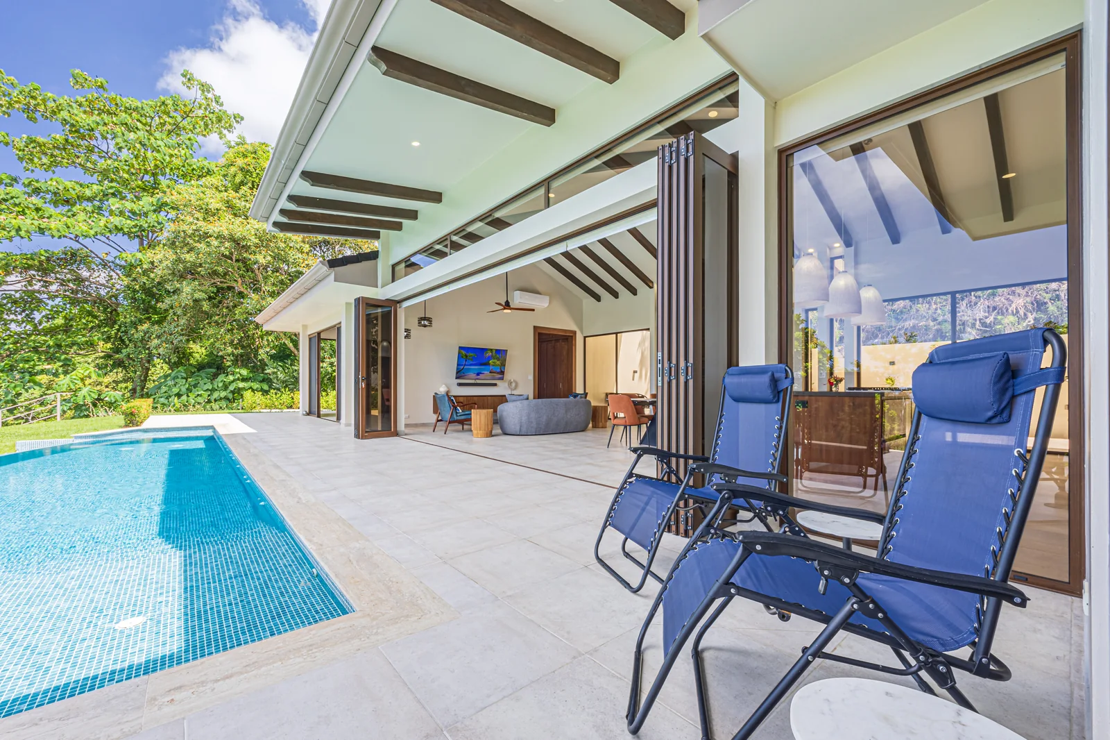 Casa Tranquilidad &mdash; loungers on the terrace