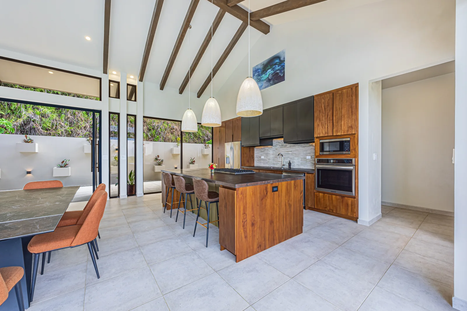 Casa Tranquilidad &mdash; the kitchen, open to the dining area