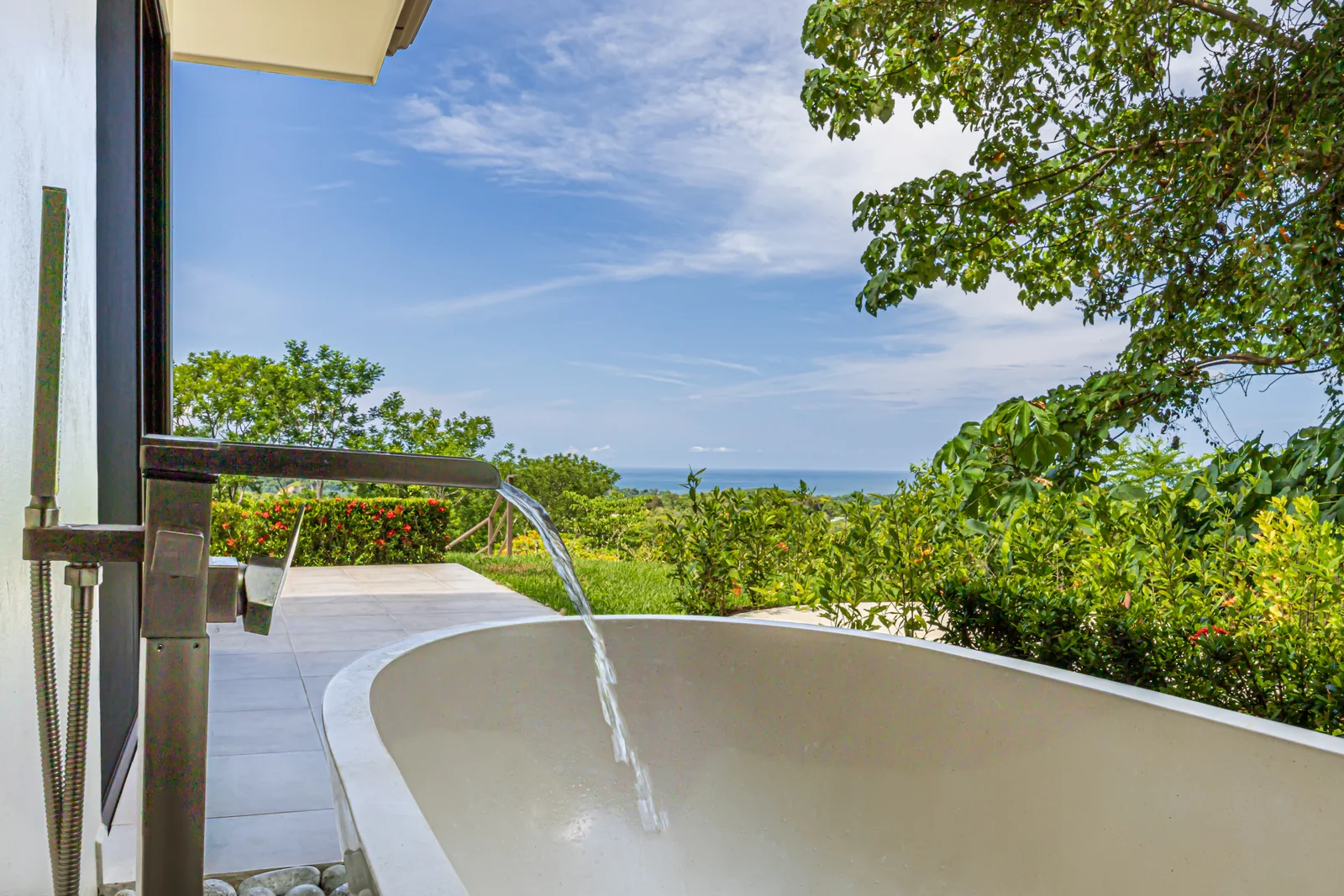 Casa Tranquilidad &mdash; the private outdoor soaking tub off the primary