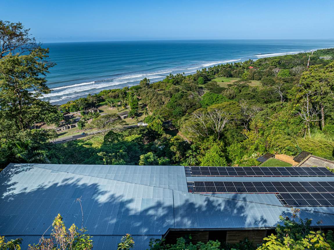 Cascada de Luz &mdash; The Dominical coastline and surf breaks, seen from the property