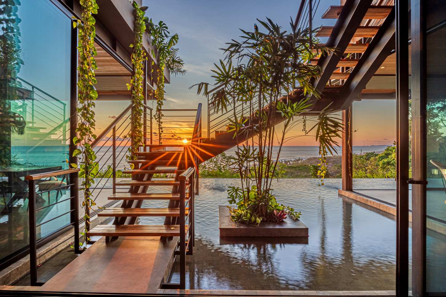 Cascada de Luz &mdash; The stair to the sunset-view corridor