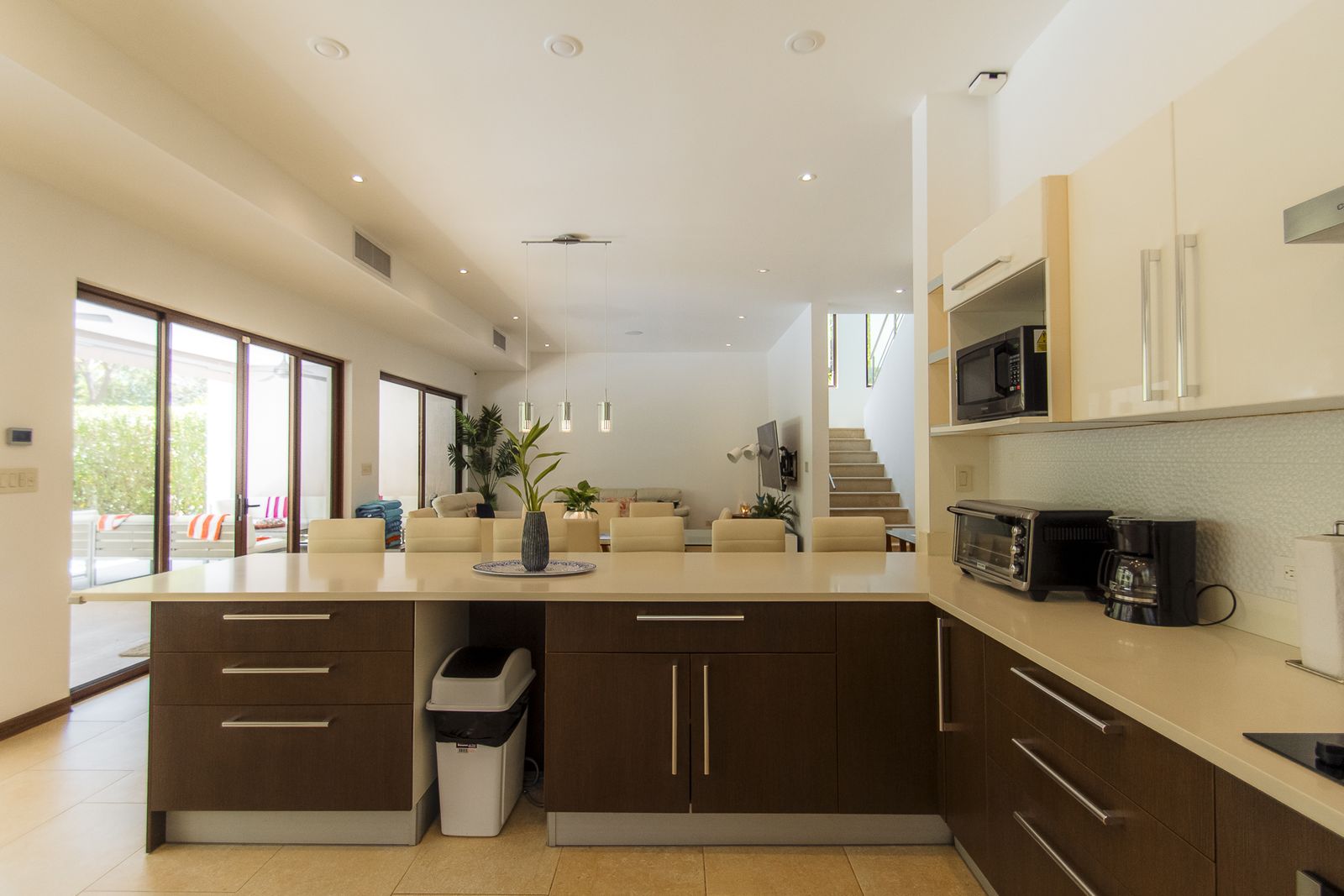 La Estancia &mdash; The kitchen island and prep counter