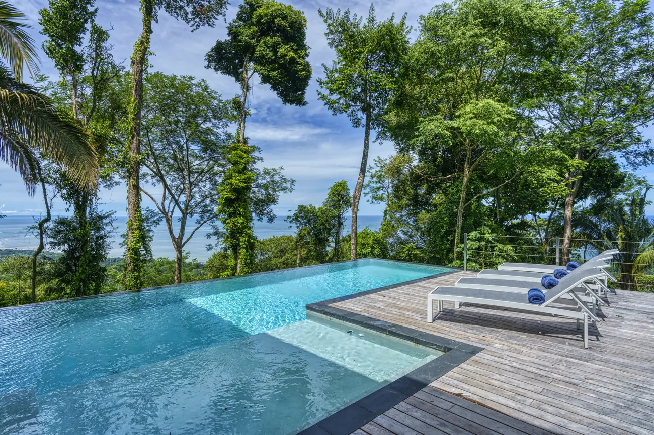Villa Cosara &mdash; the pool and the timber deck