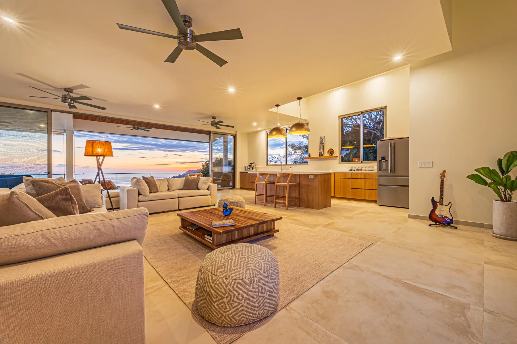 Villa Doble Vista &mdash; kitchen open to the living space