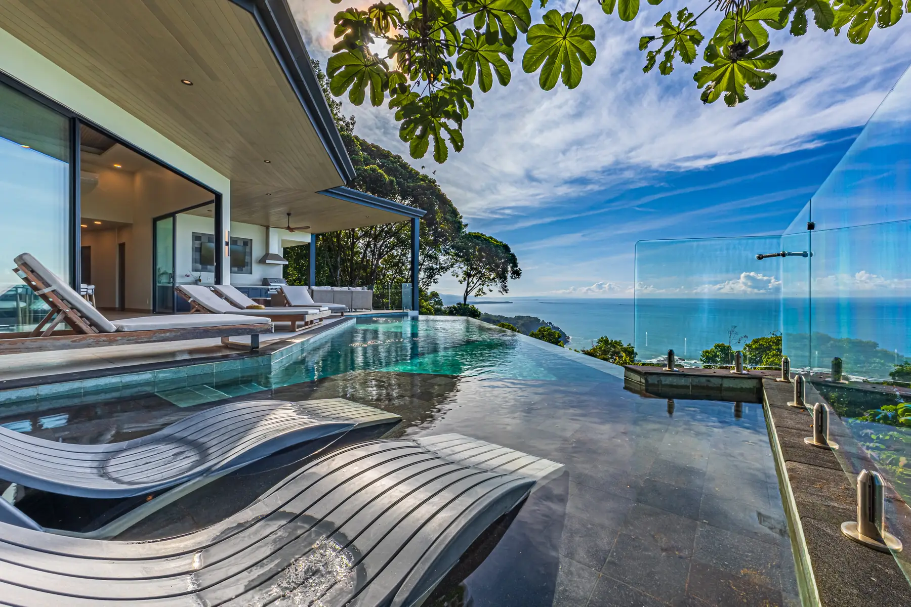 Villa San Martin &mdash; the pool deck and the loungers