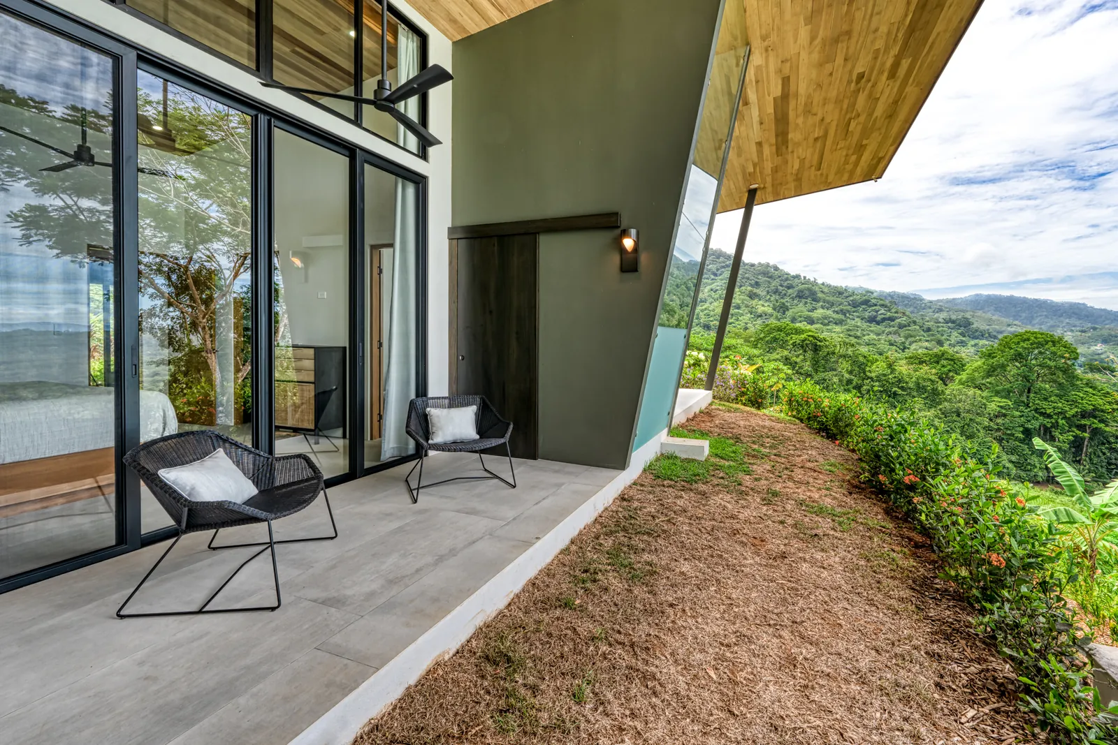 Vista Hermosa &mdash; the terrace doors, folded back